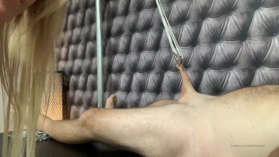 Cock Clipped Up And Stretched Then It Felt My Cane - LadyDarkAngelUk (FullHD 2021)