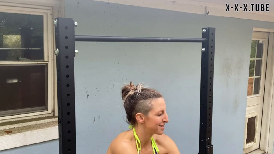 Lora Cross Chin Ups And Wall Sits And Push Ups  Lora Cross   Workout